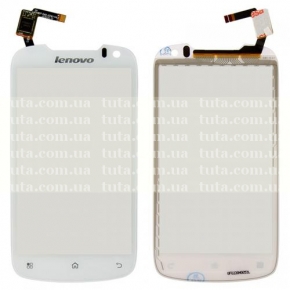 Сенсорный экран (тачскрин) для Lenovo A520, белый